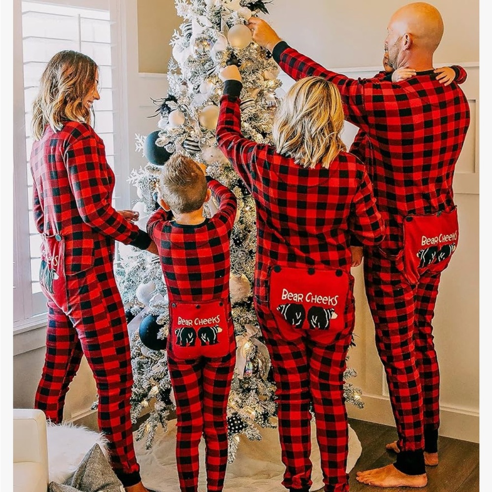 Lazy One Red & Black Buffalo Check Long Sleeve On… - image 2